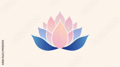 Simple lotus illustration