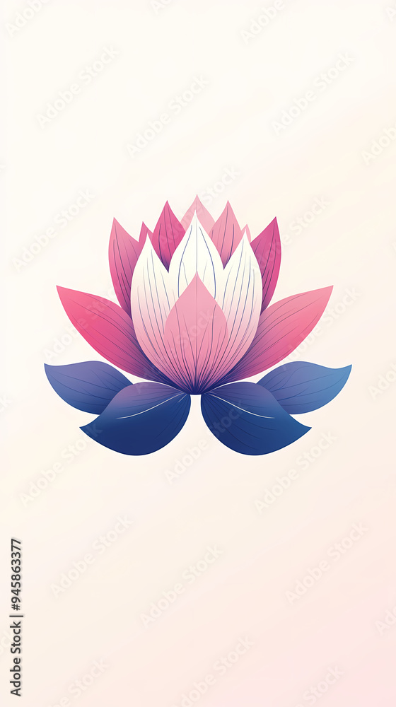 Simple lotus illustration