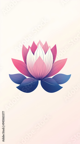 Simple lotus illustration