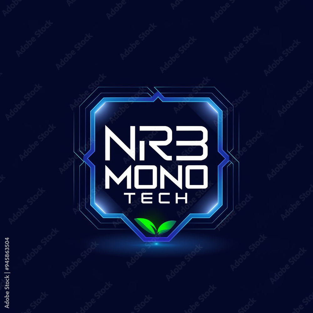 technological logo for a company called NRB Mono tech technological logo for a company called NRB Mono tech