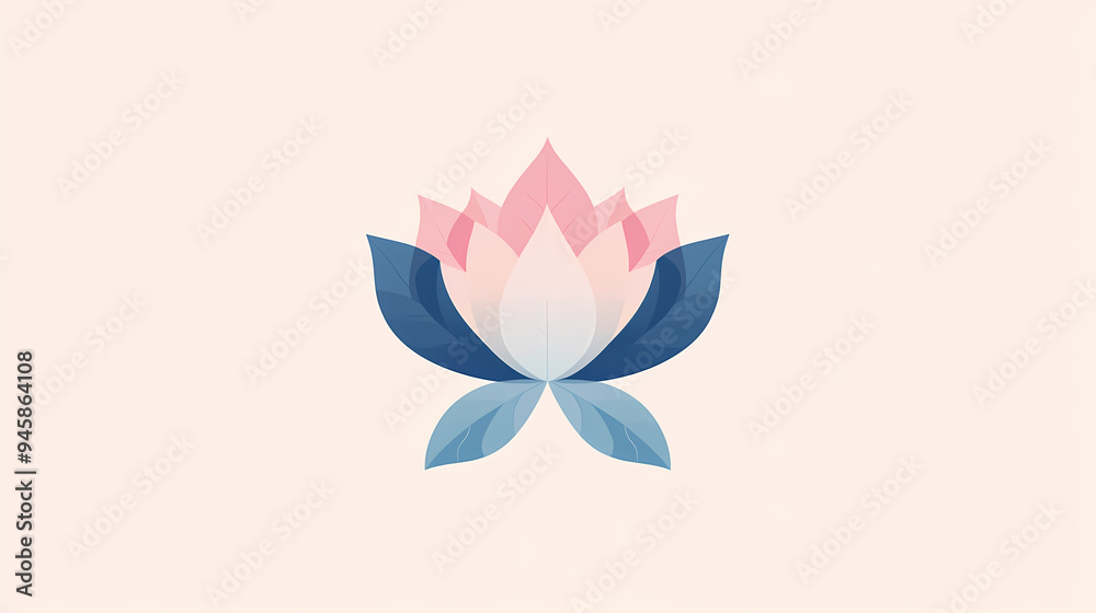 Simple lotus illustration