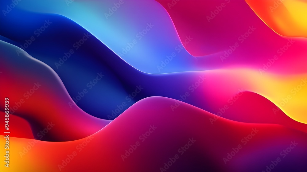 Vibrant Abstract Gradient Shapes Background with Dynamic Flowing Composition Vibrant Abstract Gradient Shapes Background with Dynamic Flowing Composition