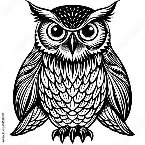 assorted cute owl bird mascot vector graphic design template set for sticker, decoration, cutting and print file.owl silhouette.Black label designs with owls vector illustration set. Vintage badges 