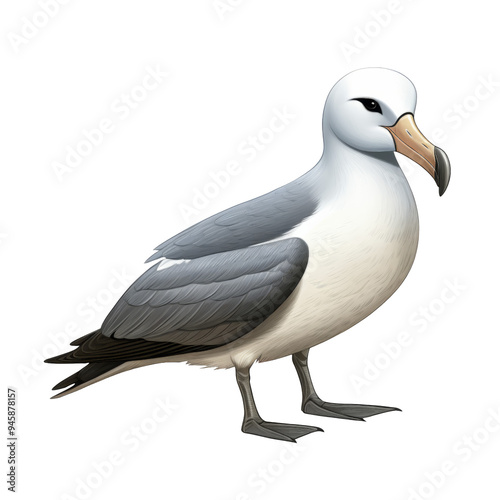 Grey-Headed Albatross Clipart Illustration photo
