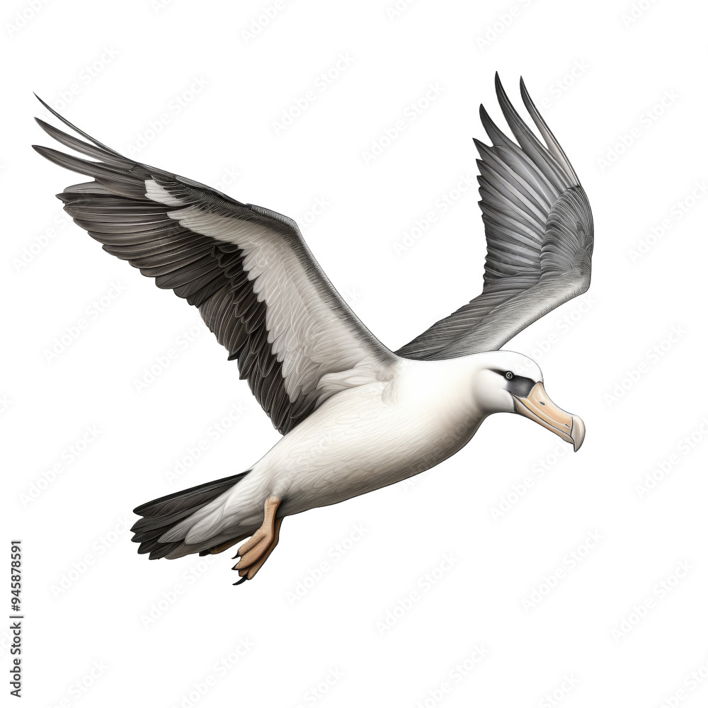 Obraz premium Laysan Albatross Clipart Illustration