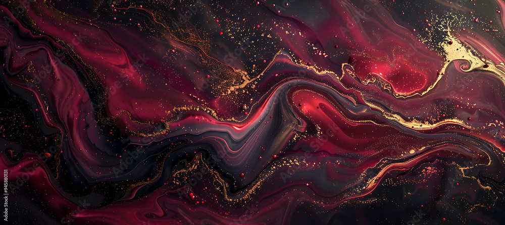 Obraz premium An Abstract Red Backdrop Featuring Abstract Shapes