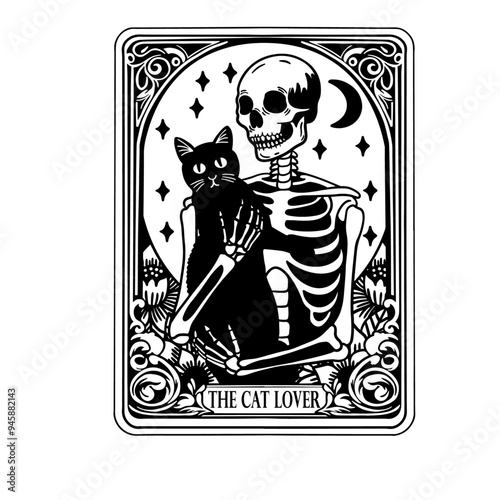 the skeleton cat lover