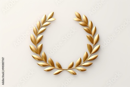Gold award laurel wreath accessories decoration chandelier.
