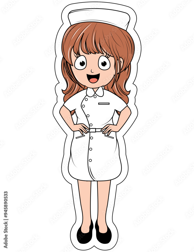 Little Nurse Cartoon Little Nurse Cartoon