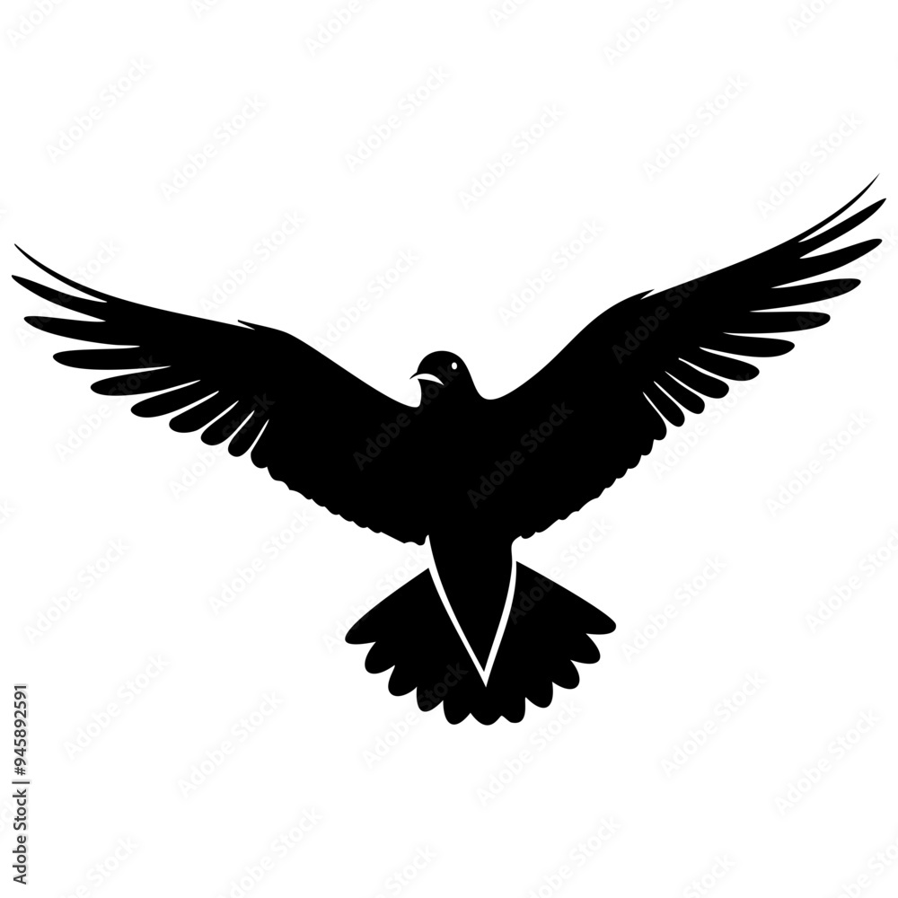 Flock of birds flying