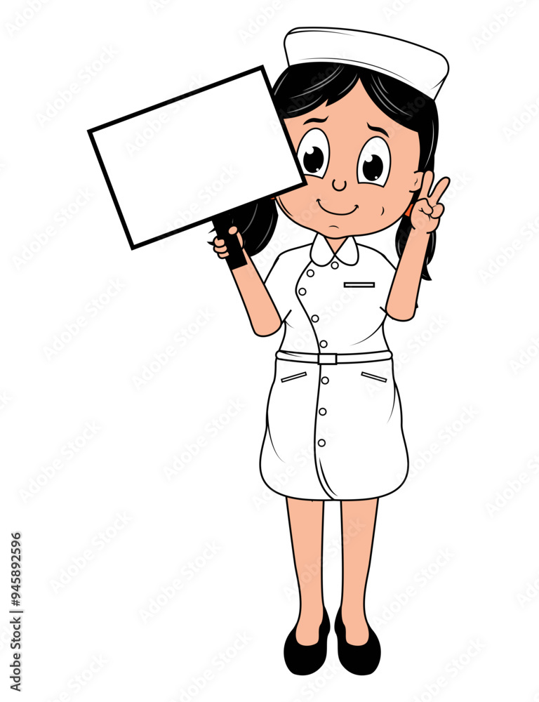 Little Nurse Cartoon Little Nurse Cartoon