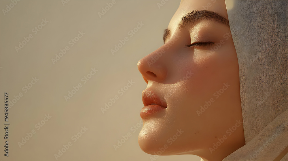 Close Up Portrait of a Woman's Face, Soft Skin and Gentle Eyes, Sunlit, Looking Up, Soft Light and Shadows, Golden Hour Photography, Beauty and Calm, Peaceful Expression Close Up Portrait of a Woman's Face, Soft Skin and Gentle Eyes, Sunlit, Looking Up, Soft Light and Shadows, Golden Hour Photography, Beauty and Calm, Peaceful Expression