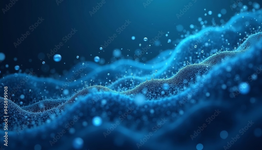 Electric Blue Waves in Motion Electric Blue Waves in Motion