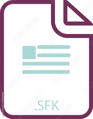 SFK icon 2 color combination mixture