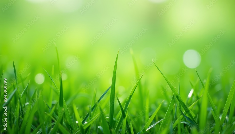 Vibrant green field perfect for a serene backdrop Vibrant green field perfect for a serene backdrop