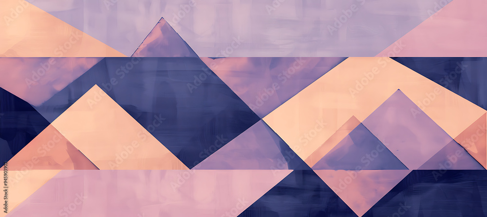 An Abstract Background Featuring Angular Geometric Shapes with Colors Purple and Beige An Abstract Background Featuring Angular Geometric Shapes with Colors Purple and Beige