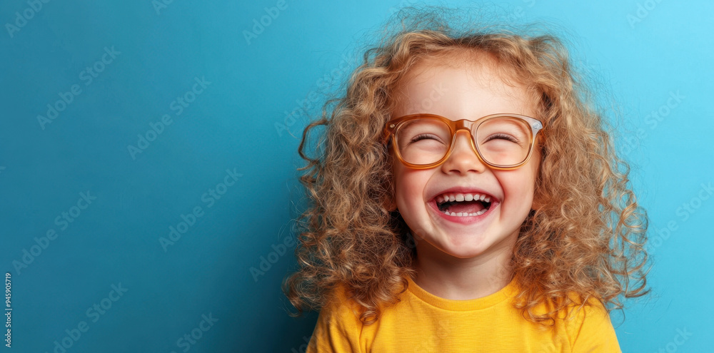 Happy Kid in Glasses. Happy Kid in Glasses.