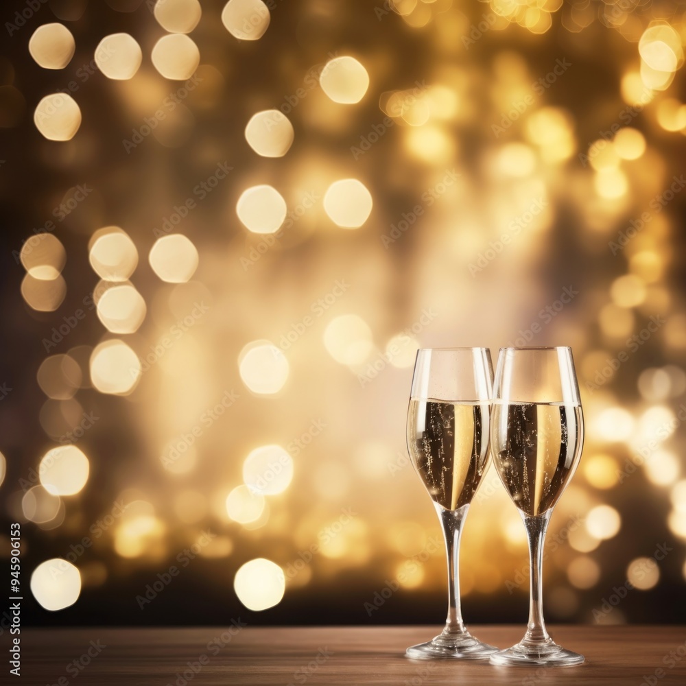 Champagne glasses christmas drink wine.