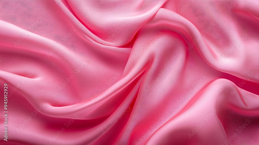 Elegant Pink Fabric Background Top View Elegant Pink Fabric Background Top View