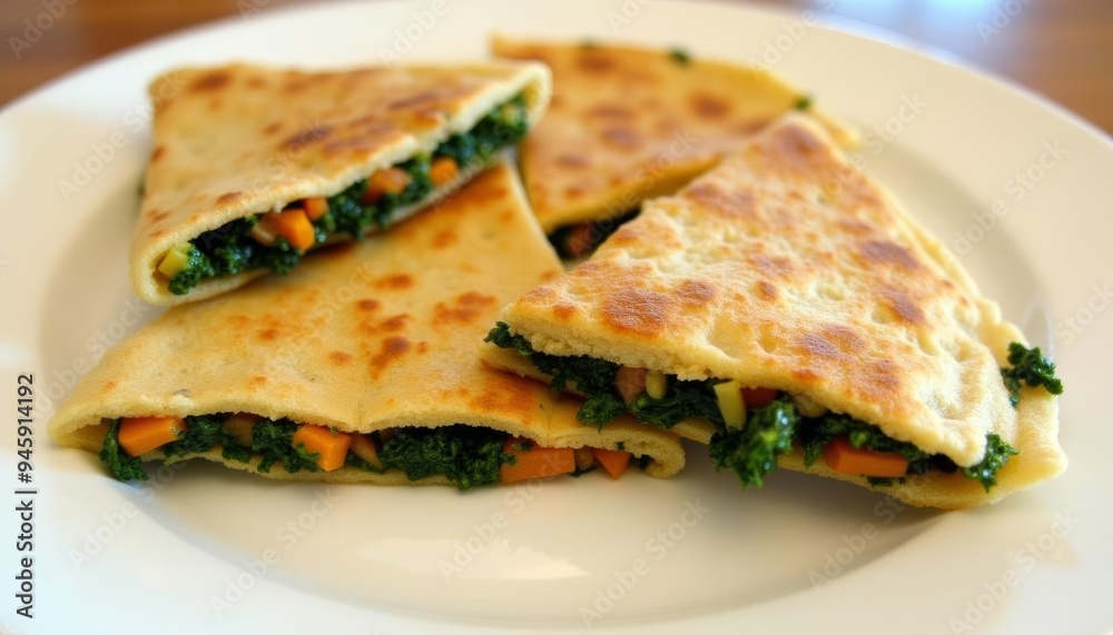 Deliciously healthy spinach and carrot wraps