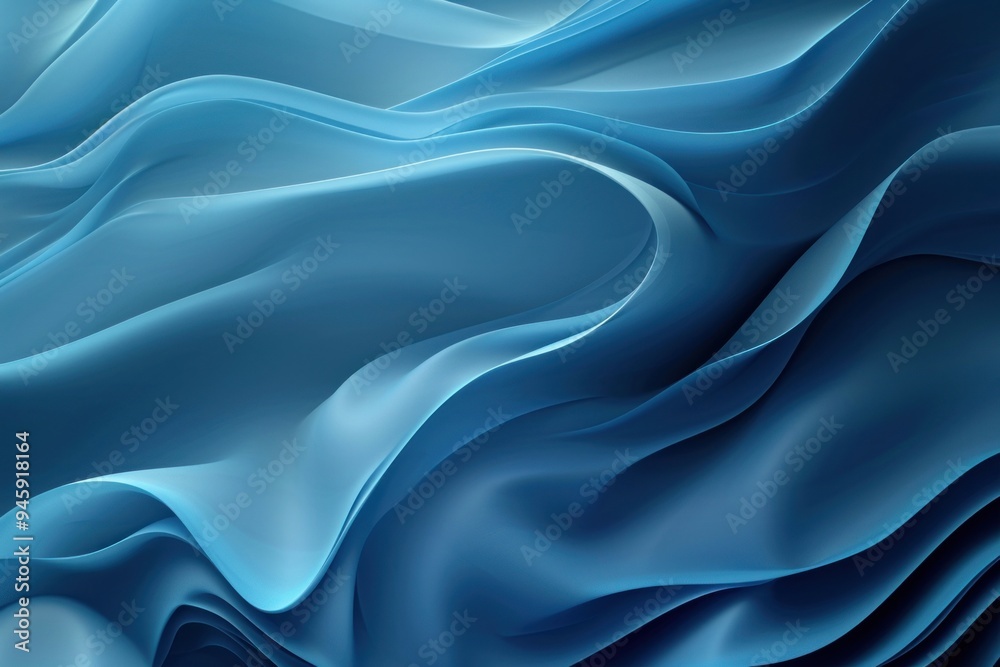 Fototapeta premium Abstract Background with Smooth Waves in Blue Tones blue backgrounds abstract.