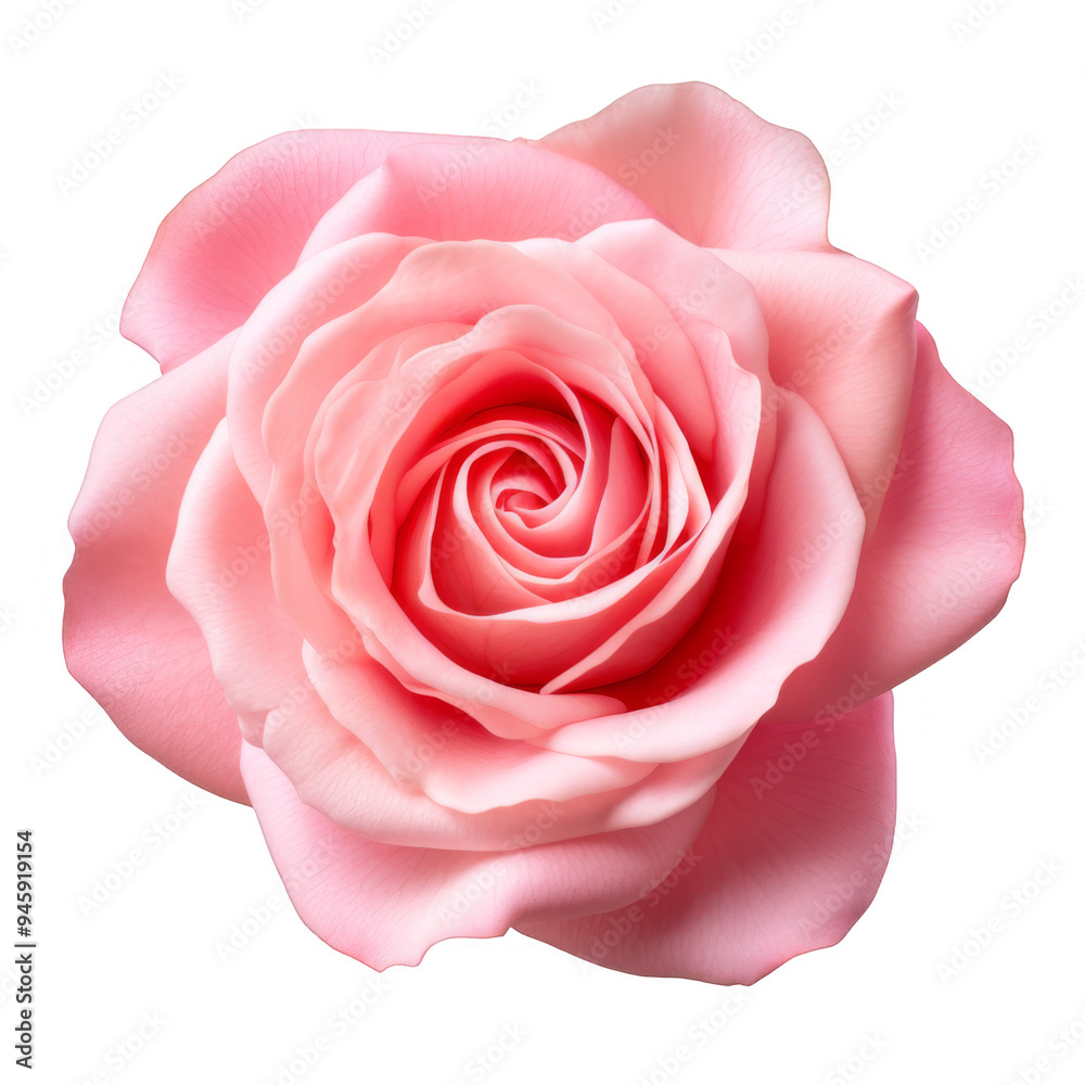 Pink Rose Isolated on a Transparent Background Pink Rose Isolated on a Transparent Background