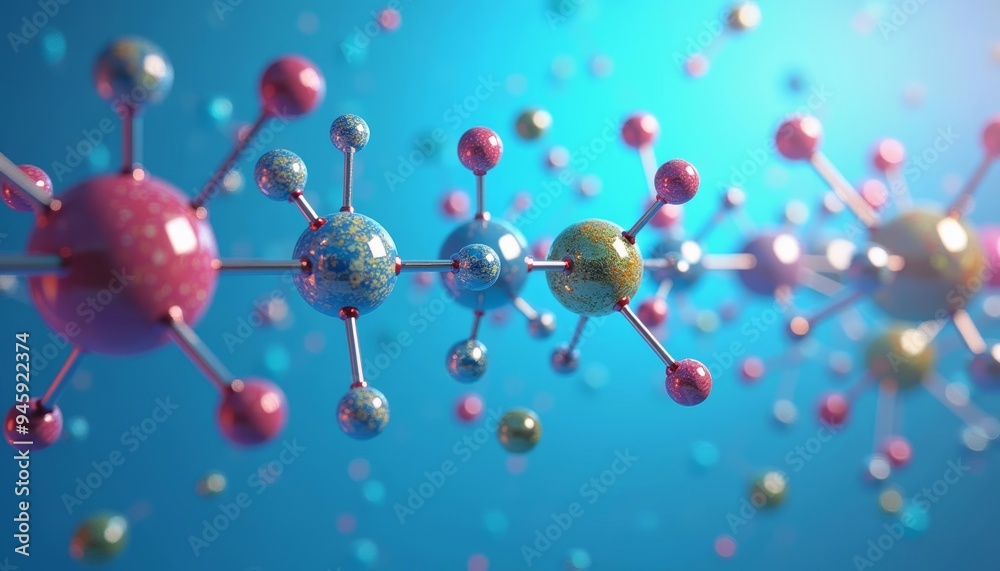 A vibrant molecular structure in a colorful universe A vibrant molecular structure in a colorful universe