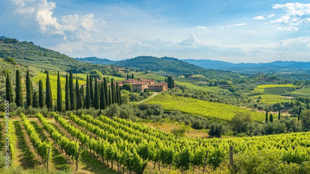 Tuscan Vineyard Landscape Tuscan Vineyard Landscape