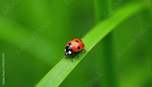 Ladybugs close encounter with natures canvas