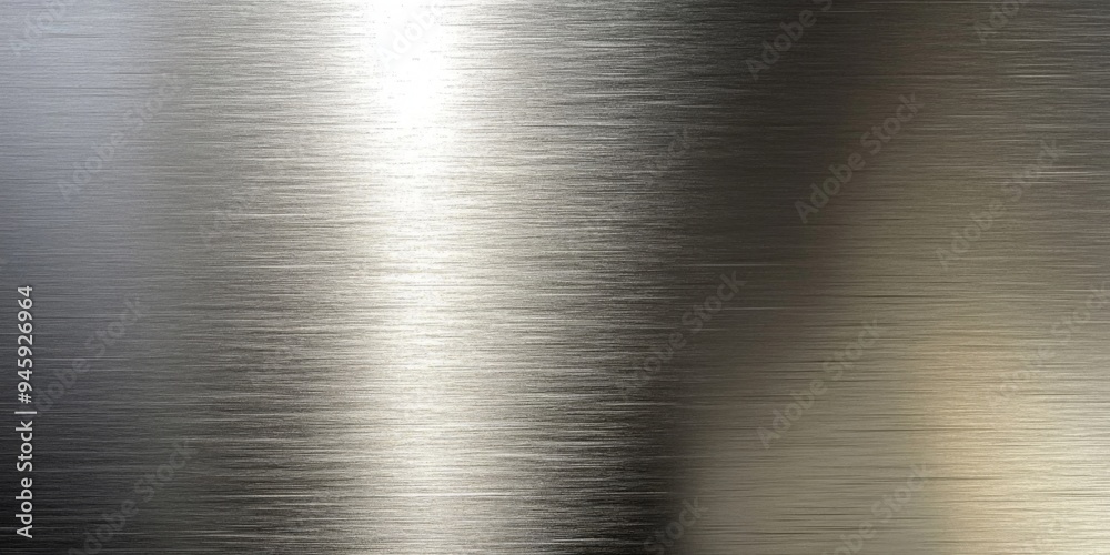 Stainless steel or aluminium brushed shiny metal texture. Abstract metallic background for design