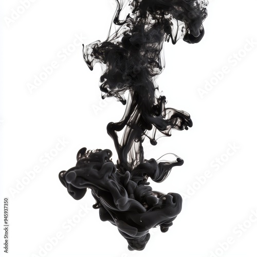 The smoke cloud is an abstracted, gray, smoky explosion on a transparent background.