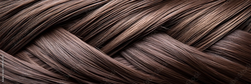 A close up of a woman's hair with a lot of texture. The hair is brown and he is long A close up of a woman's hair with a lot of texture. The hair is brown and he is long