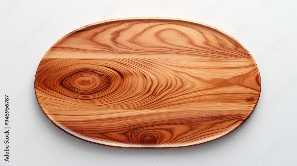 Wooden Serving Tray with Beautiful Grain Wooden Serving Tray with Beautiful Grain