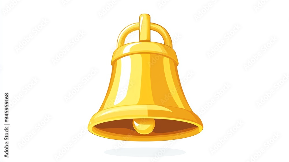 A vibrant golden bell icon, symbolizing alertness and celebration, perfect for notifications and festive occasions. A vibrant golden bell icon, symbolizing alertness and celebration, perfect for notifications and festive occasions.