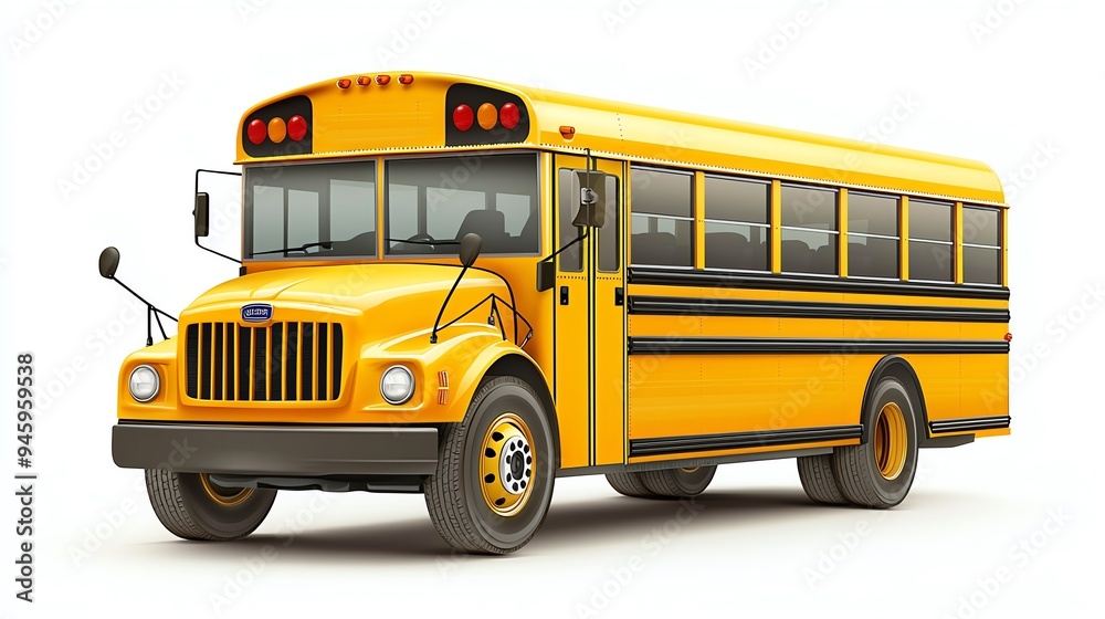 Bright yellow school bus, ideal for educational and transportation themes. Perfect for children, travel, and community concepts. Bright yellow school bus, ideal for educational and transportation themes. Perfect for children, travel, and community concepts.