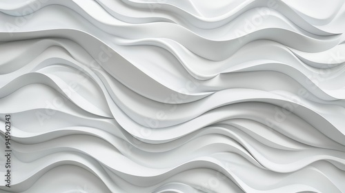 Smooth wavy lines forming a continuous abstract geometric pattern