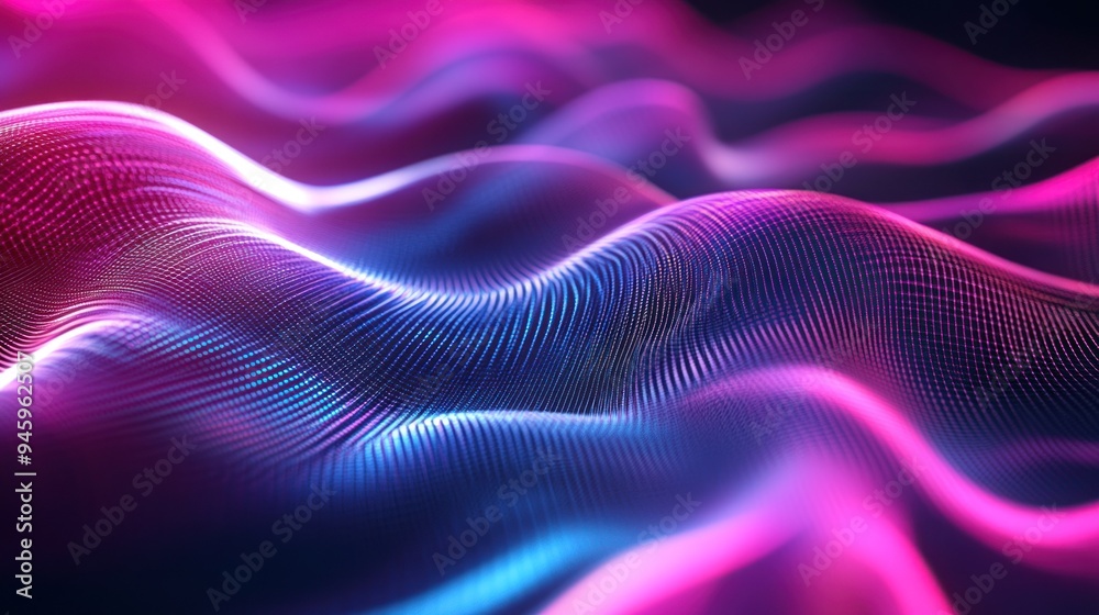 A purple and blue wave with a blue and purple background A purple and blue wave with a blue and purple background