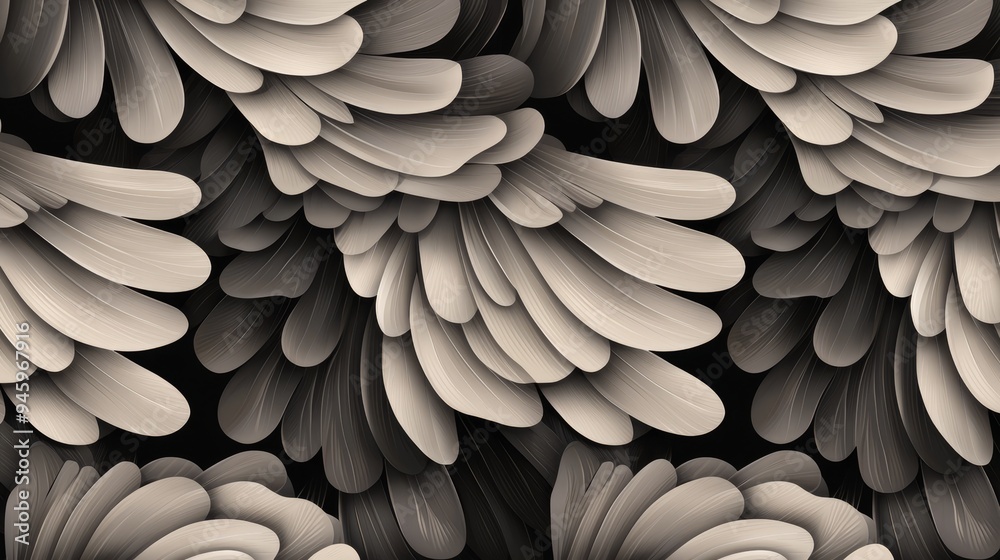 A pattern of stylized trees and branches, arranged in a natural, organic design A pattern of stylized trees and branches, arranged in a natural, organic design
