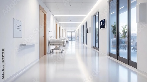 Healthcare facility with smart room technology for personalized care, advanced healthcare, patient-centered design