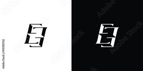 Unique and elegant EE logo design