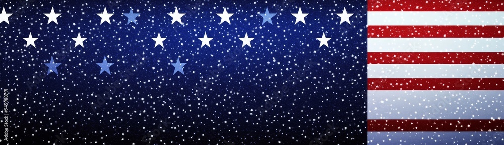 Stock image: red, white, and blue background with stars on bottom edge Color gradient from red to navy blue Stock image: red, white, and blue background with stars on bottom edge Color gradient from red to navy blue
