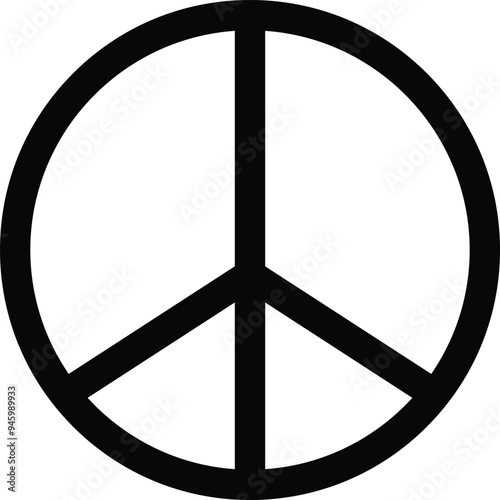Peace Symbol, Peace sign, anti war icon, international symbol of peace