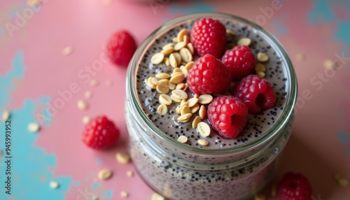 Deliciously nutritious breakfast bowl photo