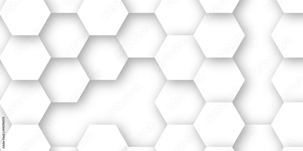 Minimal White 3D Hexagonal Pattern Vector Background: Ideal for Professional Design Use Minimal White 3D Hexagonal Pattern Vector Background: Ideal for Professional Design Use