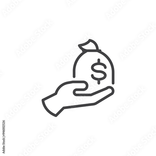 Money Management line icon