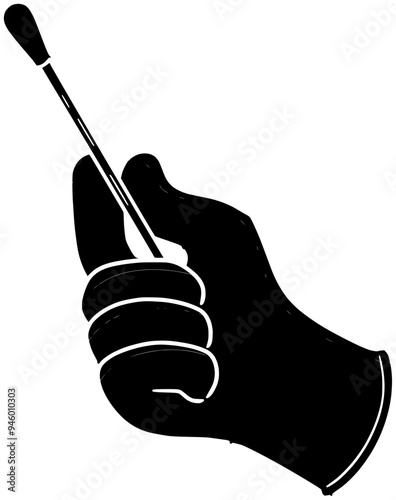 cotton illustration care silhouette health logo hygiene icon medical outline clean iodine equipment wound medicine povidone antiseptic swab hospital shape aid surgical purity for vector graphic