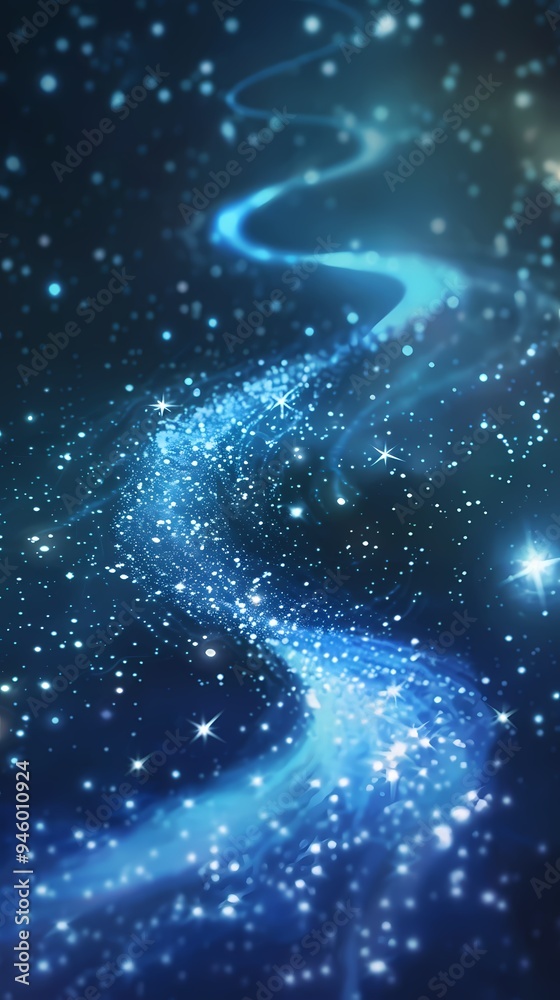 Abstract starry sky magic track illustration poster background Abstract starry sky magic track illustration poster background