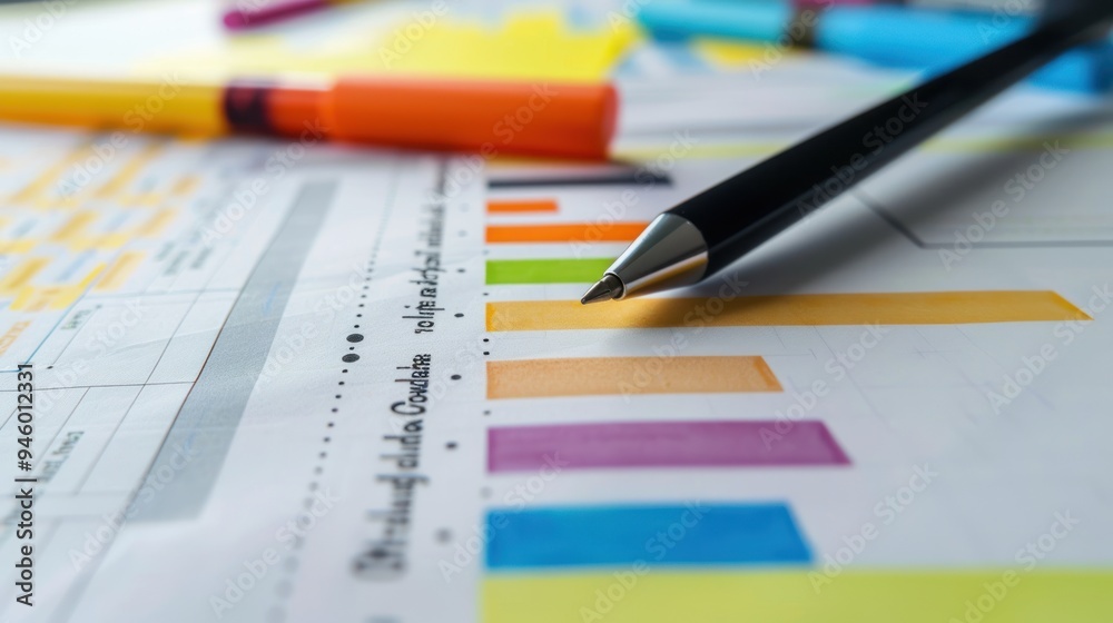 A project plan with a focus area highlighted for the next phase A project plan with a focus area highlighted for the next phase
