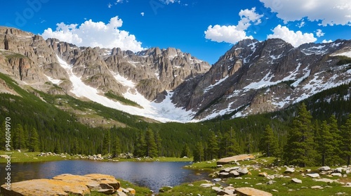 lake in the mountains