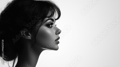 silhouette portrait of woman